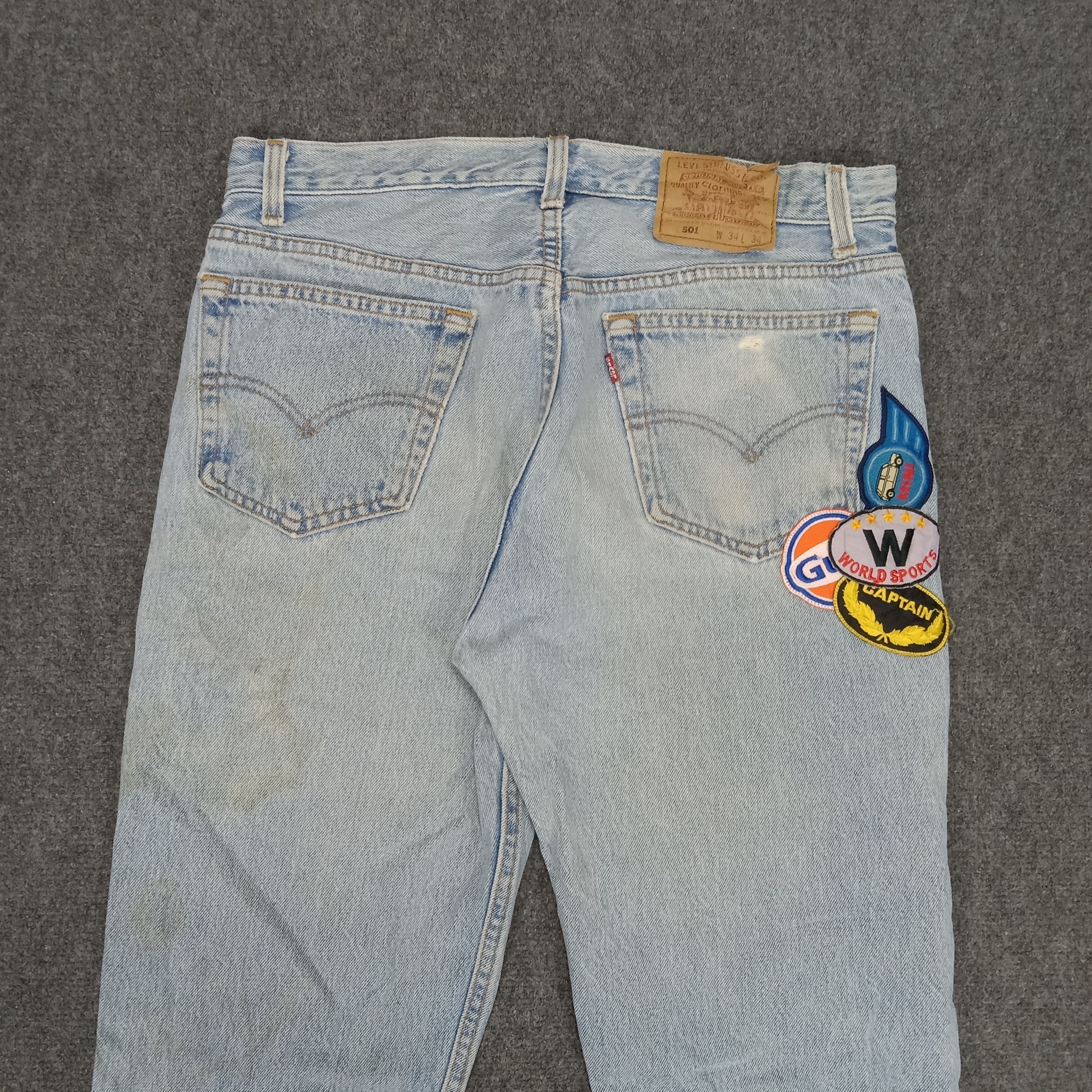 Levi's × Vintage Levi's American Style Custom Patchwork Denim Jeans Size US 33 - 9 Thumbnail