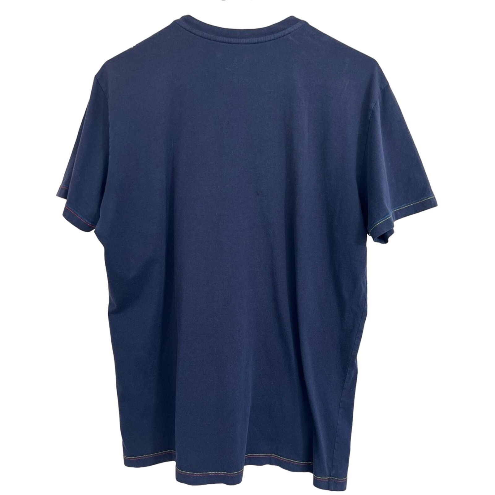 Armani Exchange Armani Exchange A|X V Neck Shirt Navy Yellow All Over Print Size US L / EU 52-54 / 3 - 2 Thumbnail