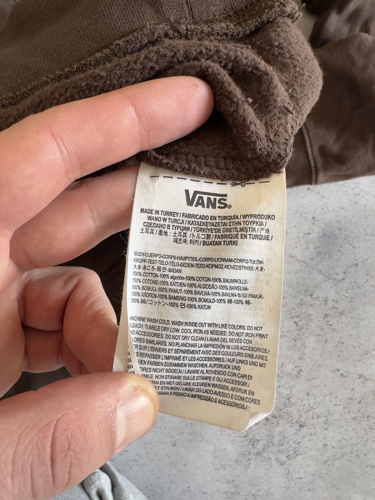 Vans Vans x Independent Cotton Brown Hoodie Size L Size US L / EU 52-54 / 3 - 8 Thumbnail