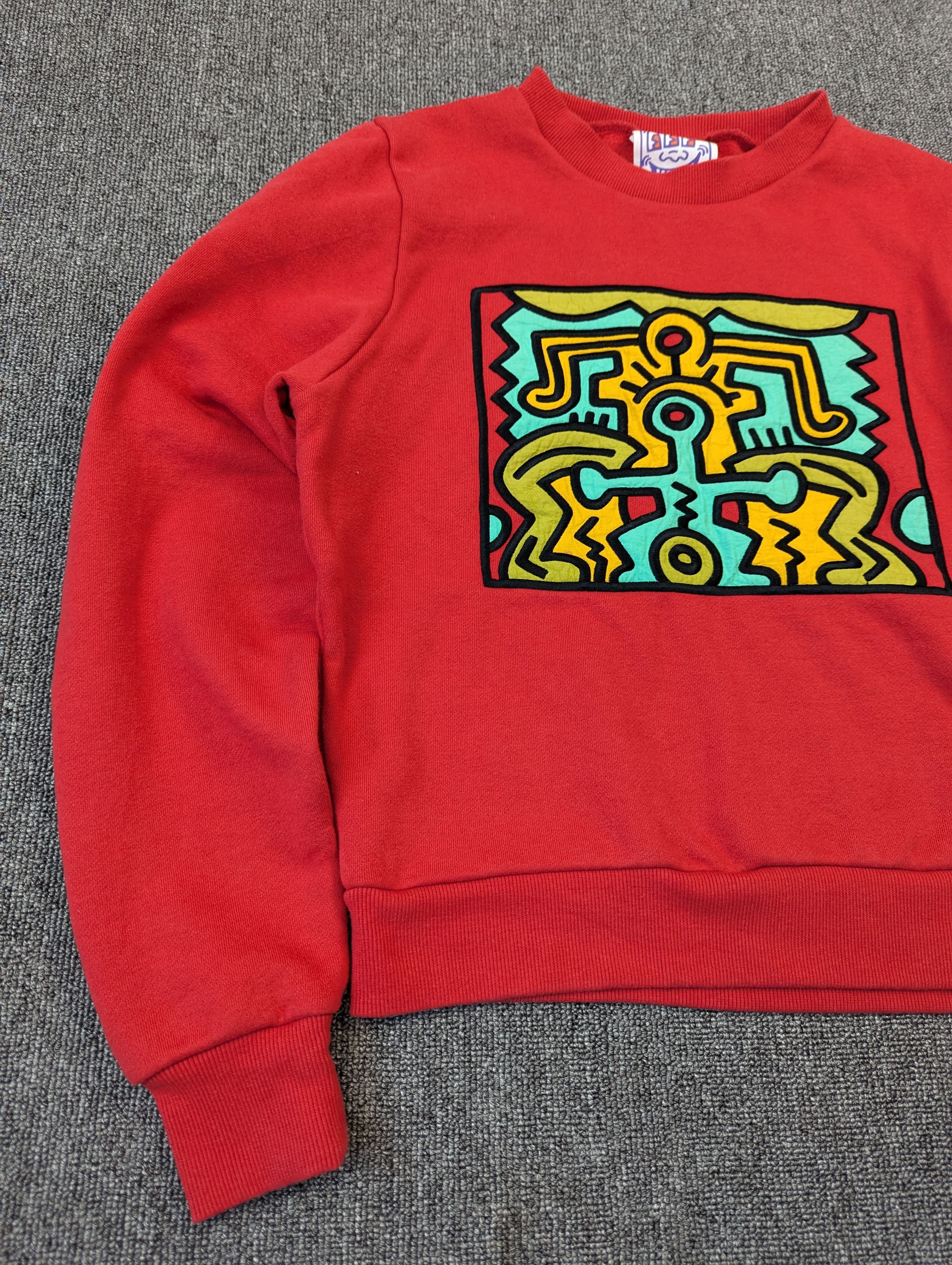 Designer × Keith Haring Keith Haring Meet SLY Cropped Crewneck Sweatshirt Size US S / EU 44-46 / 1 - 3 Thumbnail