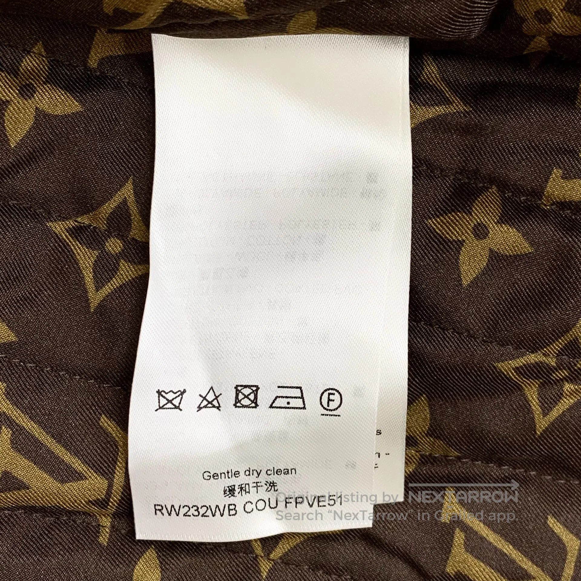 Louis Vuitton Louis Vuitton Gray Lining Logo Monogram Fleece Stand Colla Size XXS / US 00 / IT 34 - 6 Thumbnail