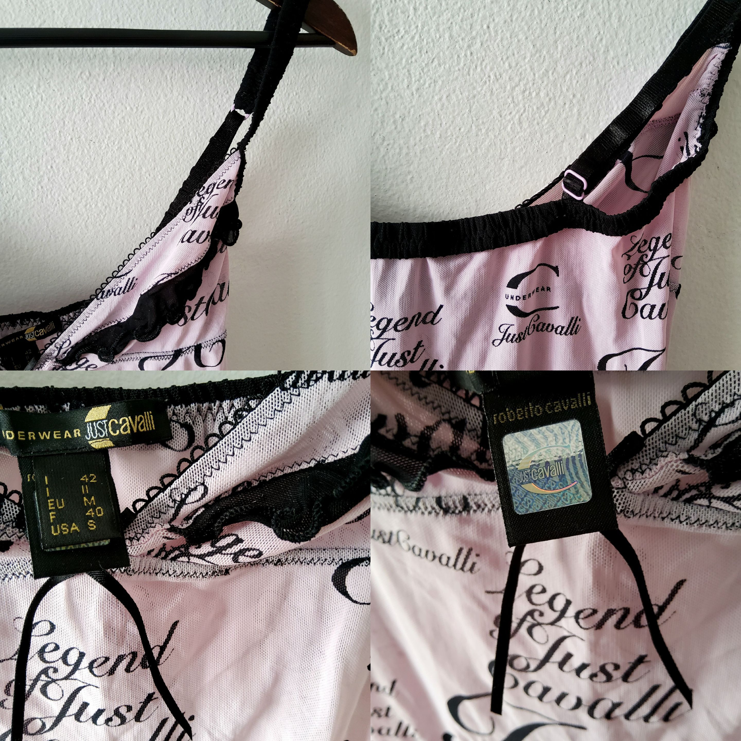 Roberto Cavalli Roberto Cavalli vintage y2k mesh monogram logo lingerie top Size M / US 6-8 / IT 42-44 - 5 Thumbnail