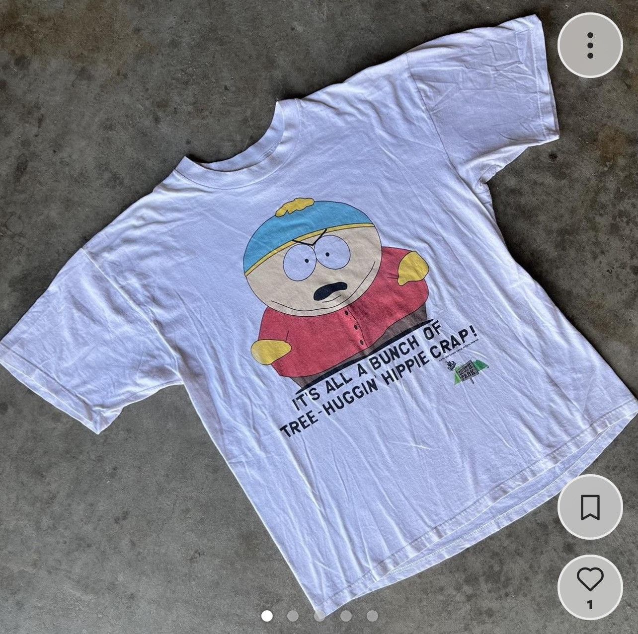 image of South Park T Shirt Size X - Large in White, Men's