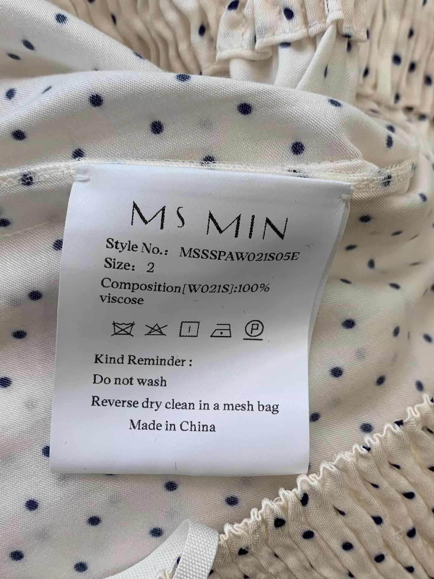 Other Ms MIN Blue & White Polka Dot Wide Leg Pants US 2 New Size 26" / US 2 / IT 38 - 5 Thumbnail