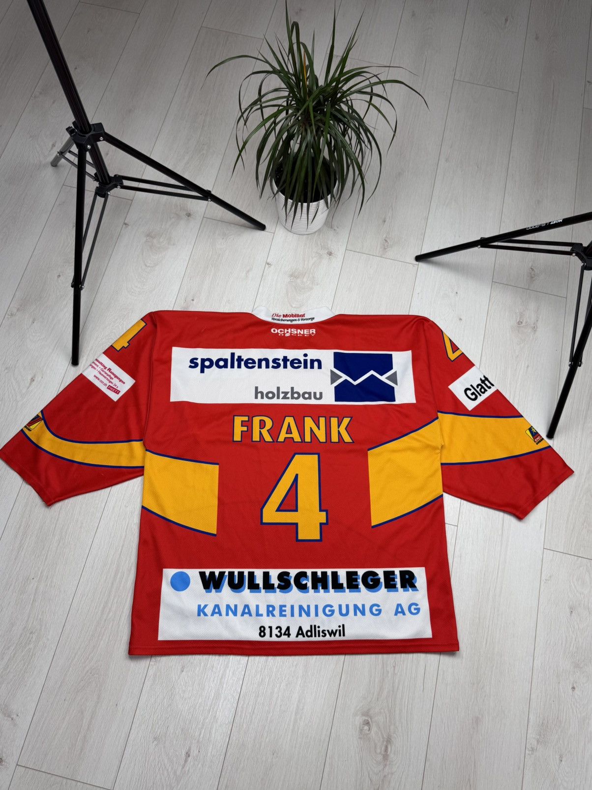NHL OCHSNER Ehc Dubendorf #4 FRANK Swiss Hockey Jersey Size XL Size US XL / EU 56 / 4 - 9 Thumbnail