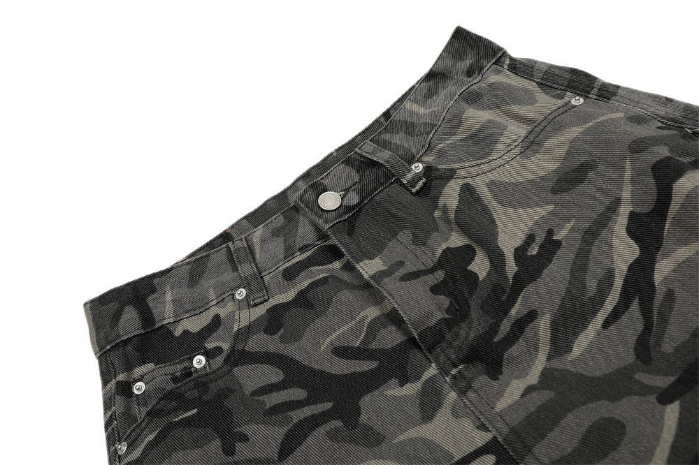 Japanese Brand × Jean Camouflage men's loose wide-leg workwear machete jeans Size US 32 / EU 48 - 4 Thumbnail