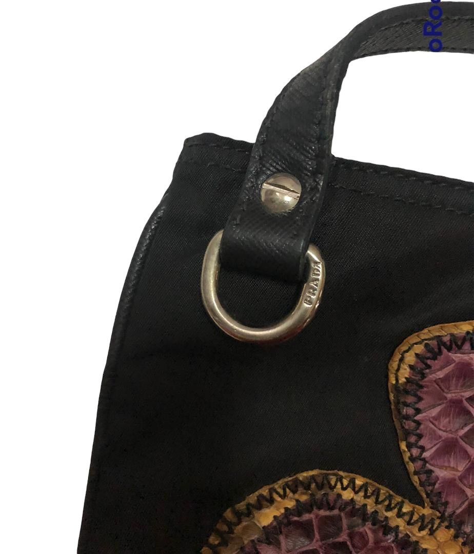 Prada AUTHENTIC VINTAGE PRADA BLACK NYLON SNACK SKIN BAG Size ONE SIZE - 3 Thumbnail