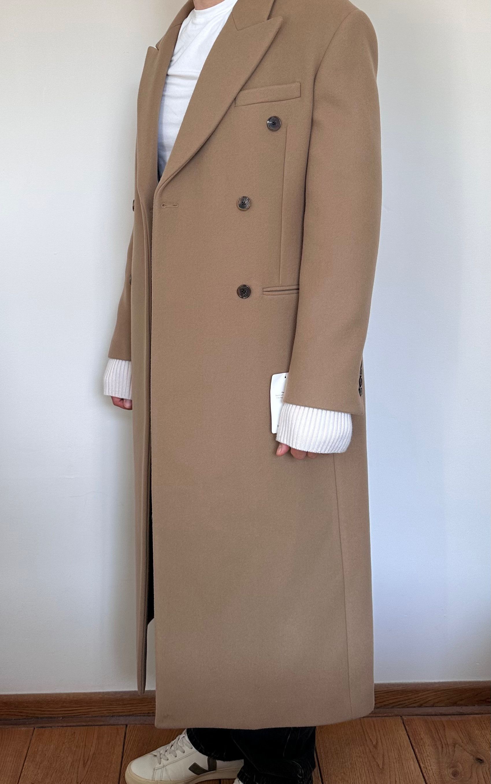The Row The Row – Duras 100% Wool Coat in Camel (US 8 / M) Size M / US 6-8 / IT 42-44 - 6 Thumbnail