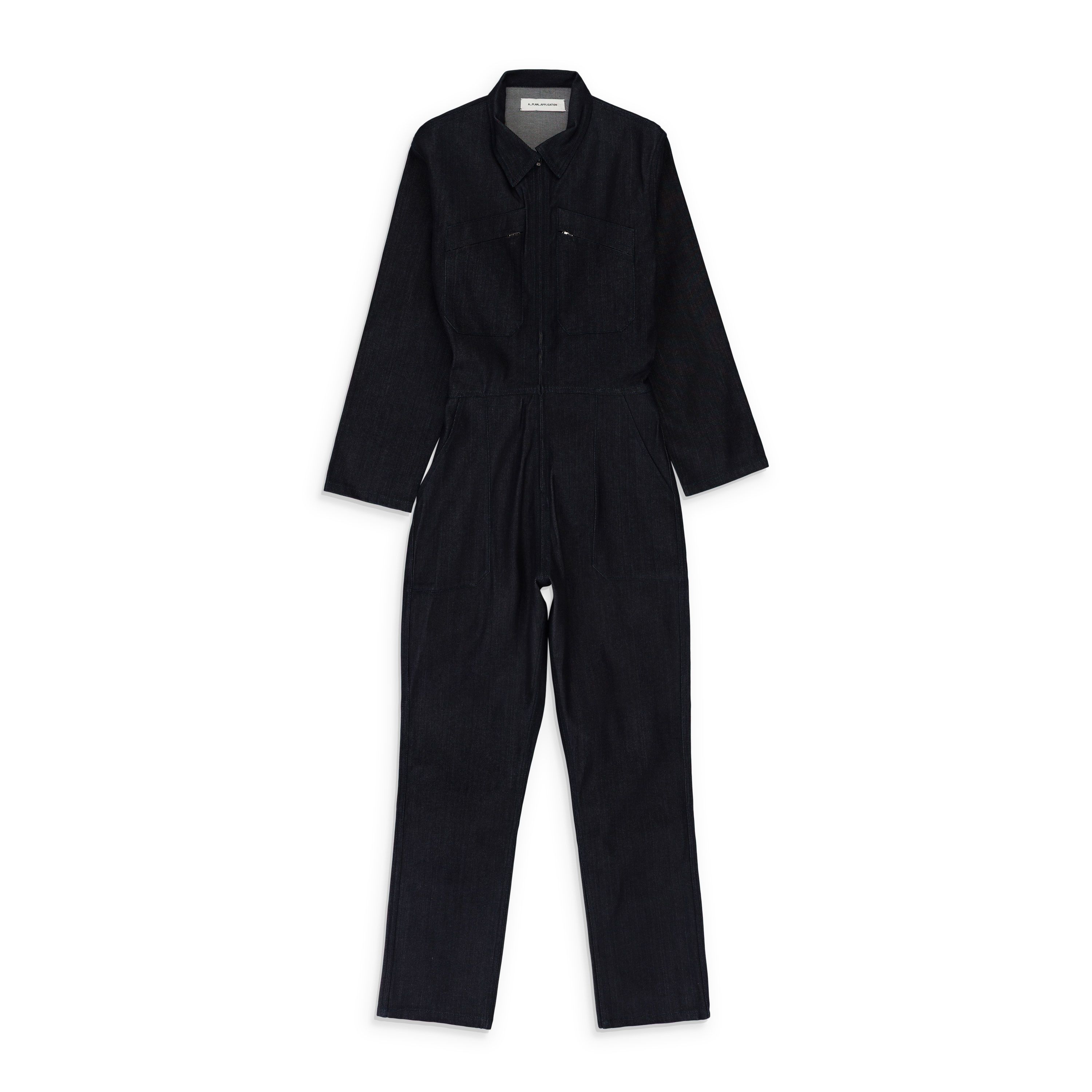 A_PLAN_APPLICATION A_PLAN_APPLICATION Blue Denim Fitted Jumpsuit Size XS Size 26" / US 2 / IT 38 - 1 Thumbnail