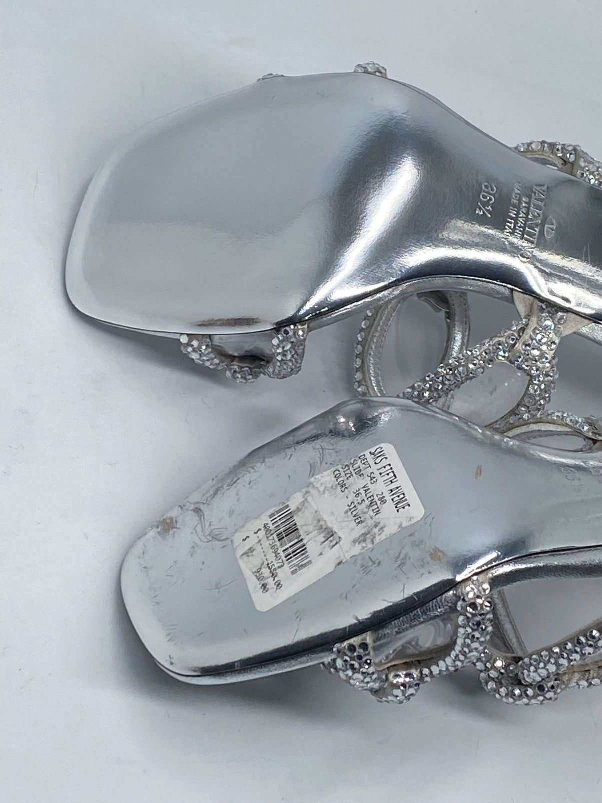 Valentino Valentino Garavani Chain embellished heel sandals size 36.5 Size US 6.5 / IT 36.5 - 15 Thumbnail