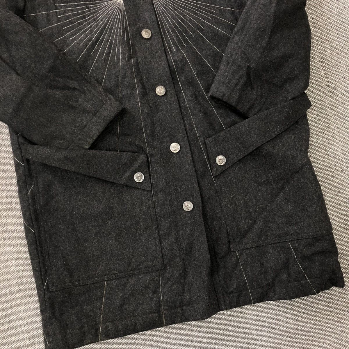 Thierry Mugler THIERRY MUGLER Dramatic Effect Embroidered Wool Jacket Size US XL / EU 56 / 4 - 9 Thumbnail