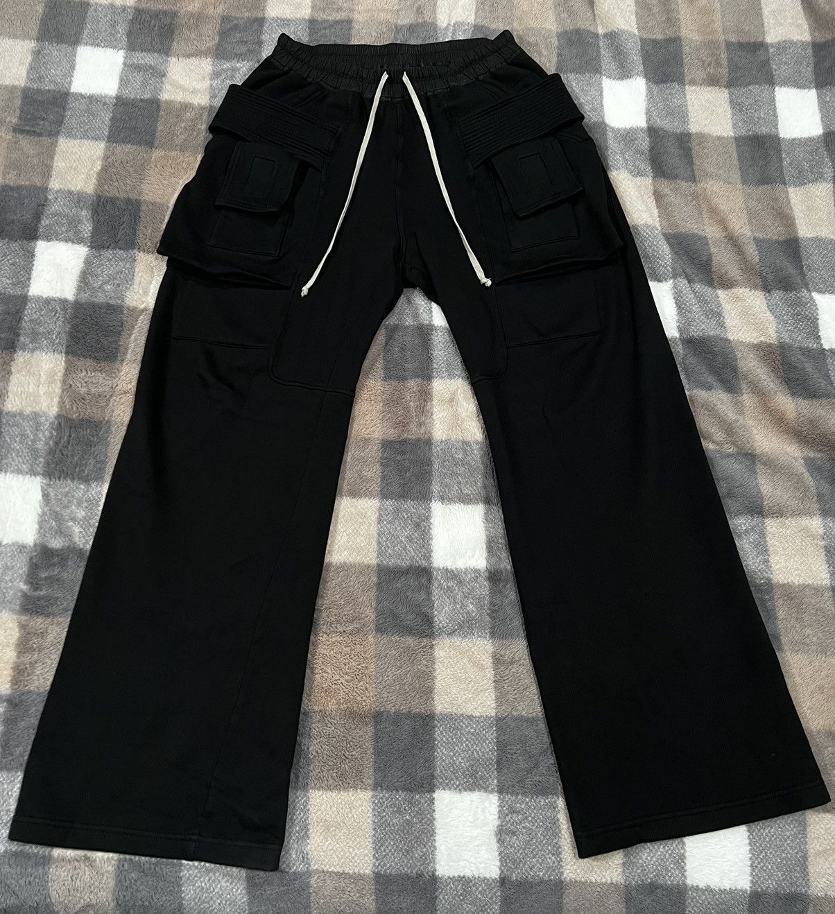 Pre-owned Rick Owens Creatch Cargo Sweatpants In Black