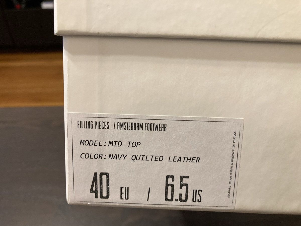 Filling Pieces Filling Pieces x Ronnie Fieg Kith Mid top quilted Navy Blue Size US 7.5 / EU 40-41 - 6 Thumbnail