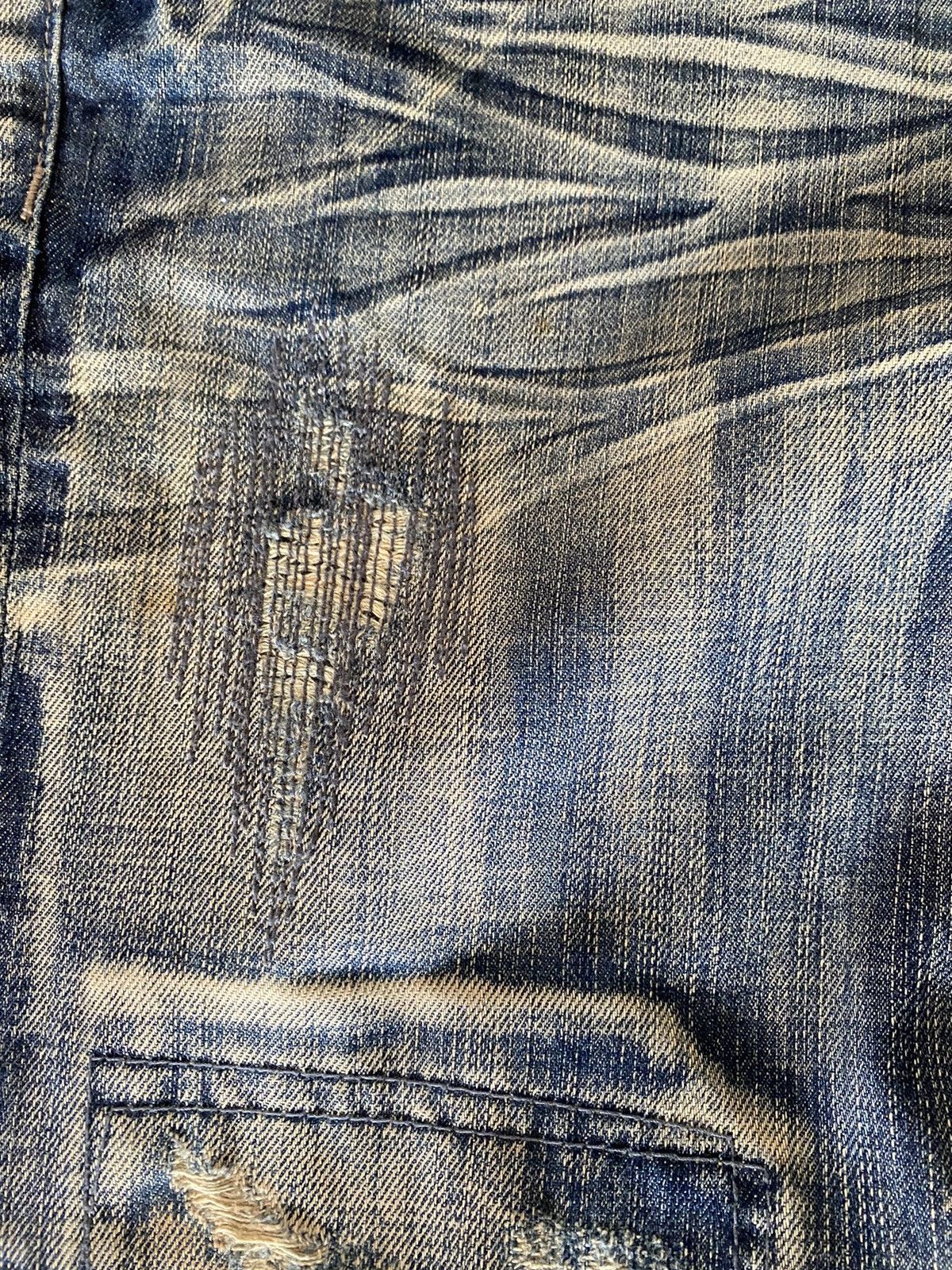 Japanese Brand 🔥RARE🔥Vintage EDGE RUPERT Slimfit Distressed Denim Size US 34 / EU 50 - 9 Thumbnail