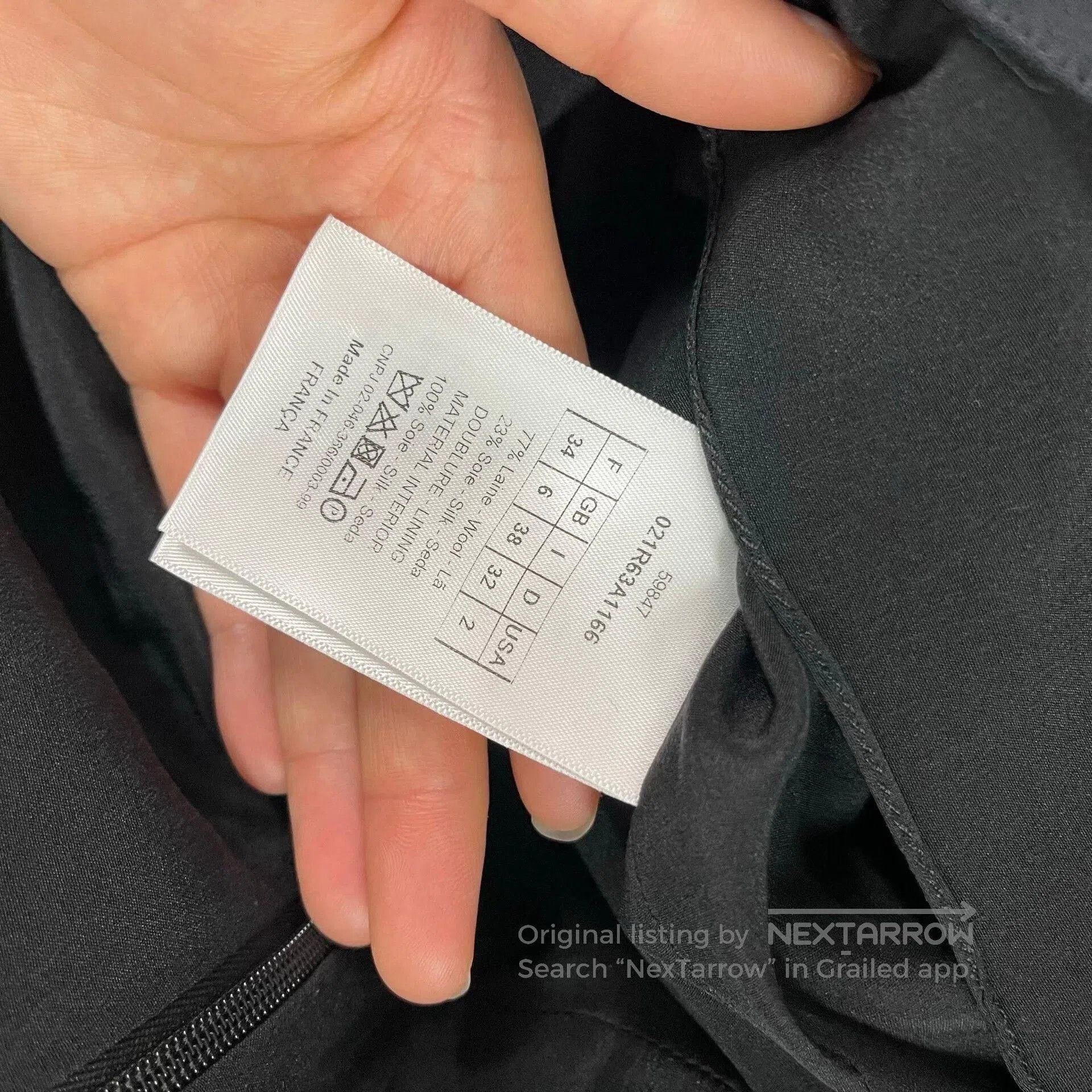 Dior Dior Classic Black Structured Silk. Size XXS / US 00 / IT 34 - 4 Thumbnail