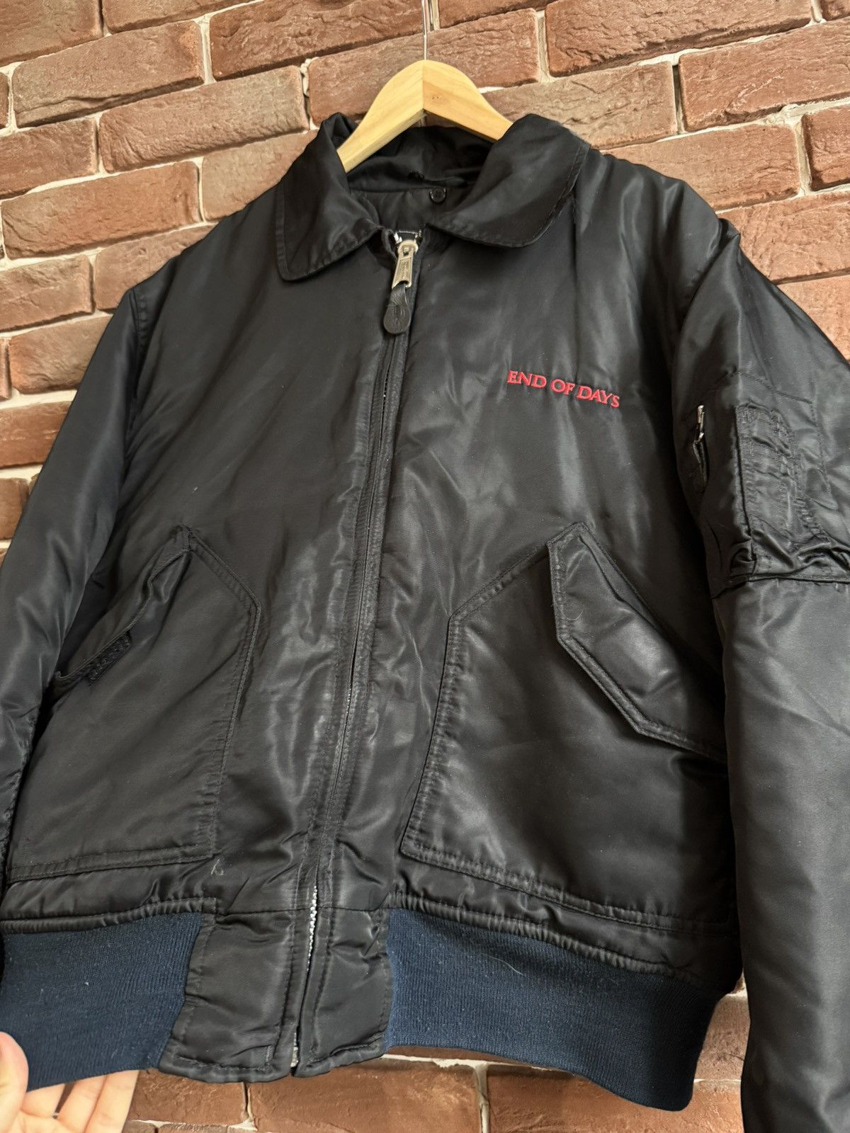Vintage Vintage 90s End Of Days Horror Movie Promo Bomber Jacket L Size US L / EU 52-54 / 3 - 8 Thumbnail