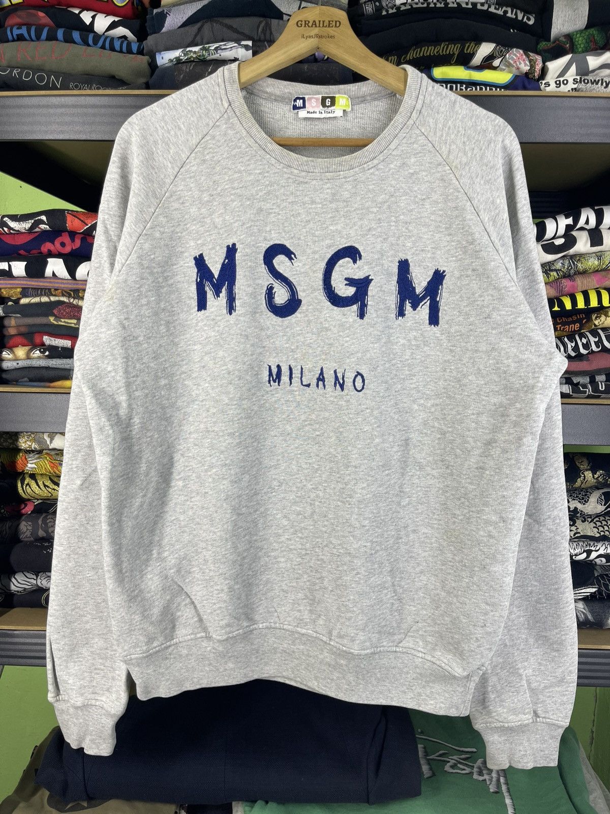 MSGM MSGM Milano Embroidered Logo Sweatshirt Size US M / EU 48-50 / 2 - 1 Thumbnail