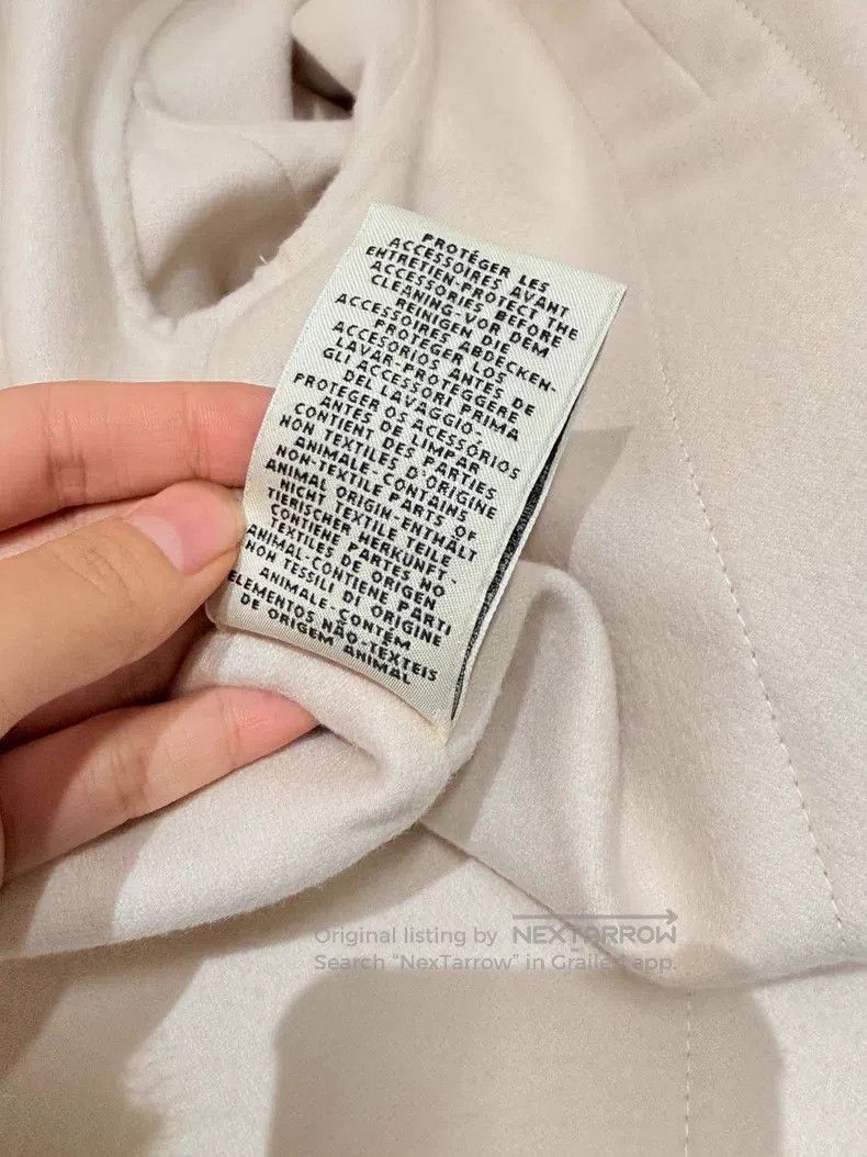 Hermes Hermes White with Apricot Stripe Cashmere Trench Coat Size XS / US 0-2 / IT 36-38 - 7 Thumbnail
