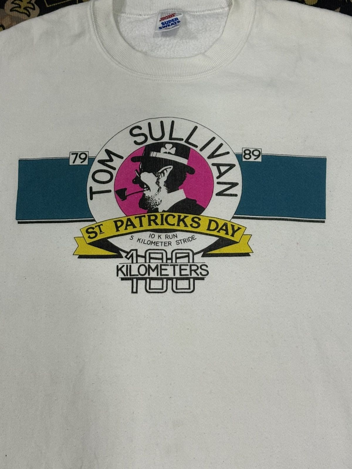 Jerzees Vintage Sweatshirt Tom Sullivan St Patricks Day Size US XL / EU 56 / 4 - 2 Thumbnail