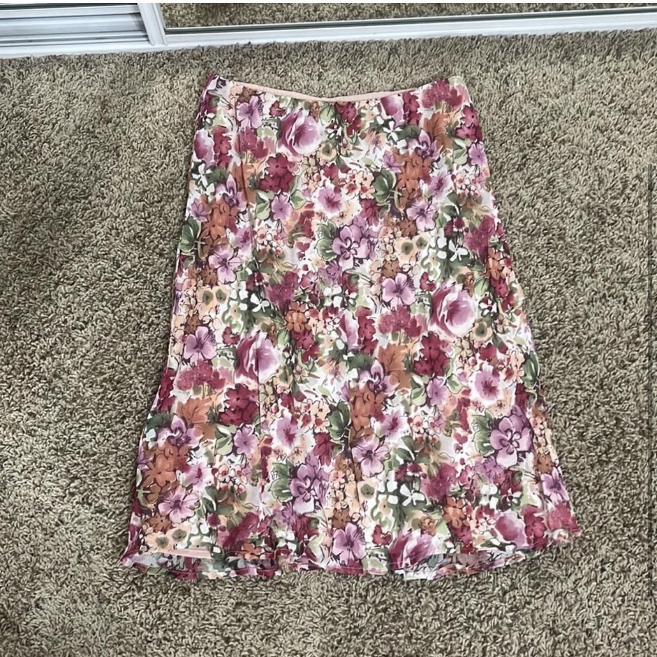 Lilly Pulitzer × Vintage Floral Skirt Size 25" / US 0 / IT 36 - 3 Thumbnail