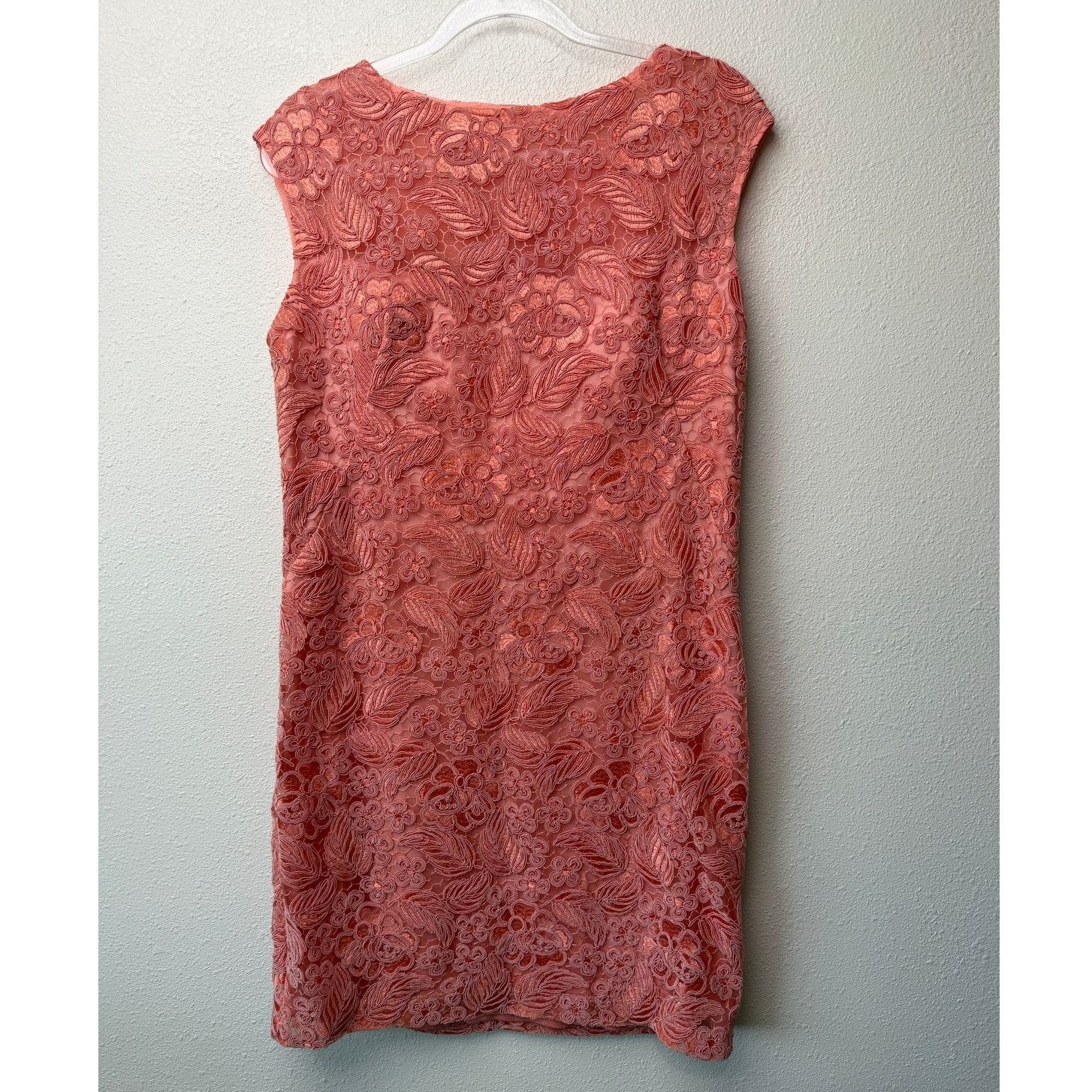 Other Sue Wong Nocturne Peach Embroidered Dress Women 16 Size XXL / US 16-18 / IT 52-54 - 6 Thumbnail