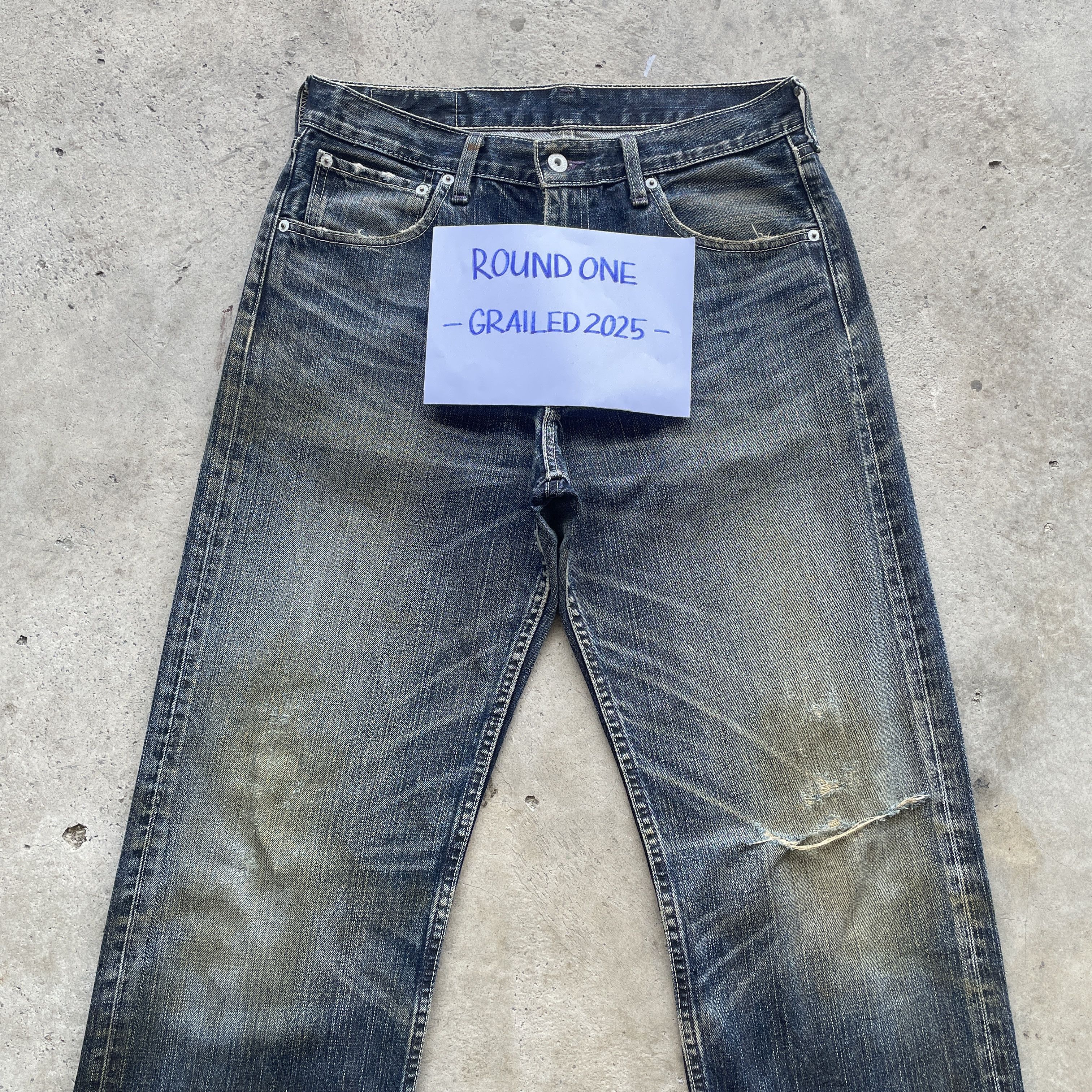 Levi's W32 VINTAGE LEVIS DISTRESSED JEANS RUSTY FADED PANTS DENIM Size US 32 / EU 48 - 3 Thumbnail