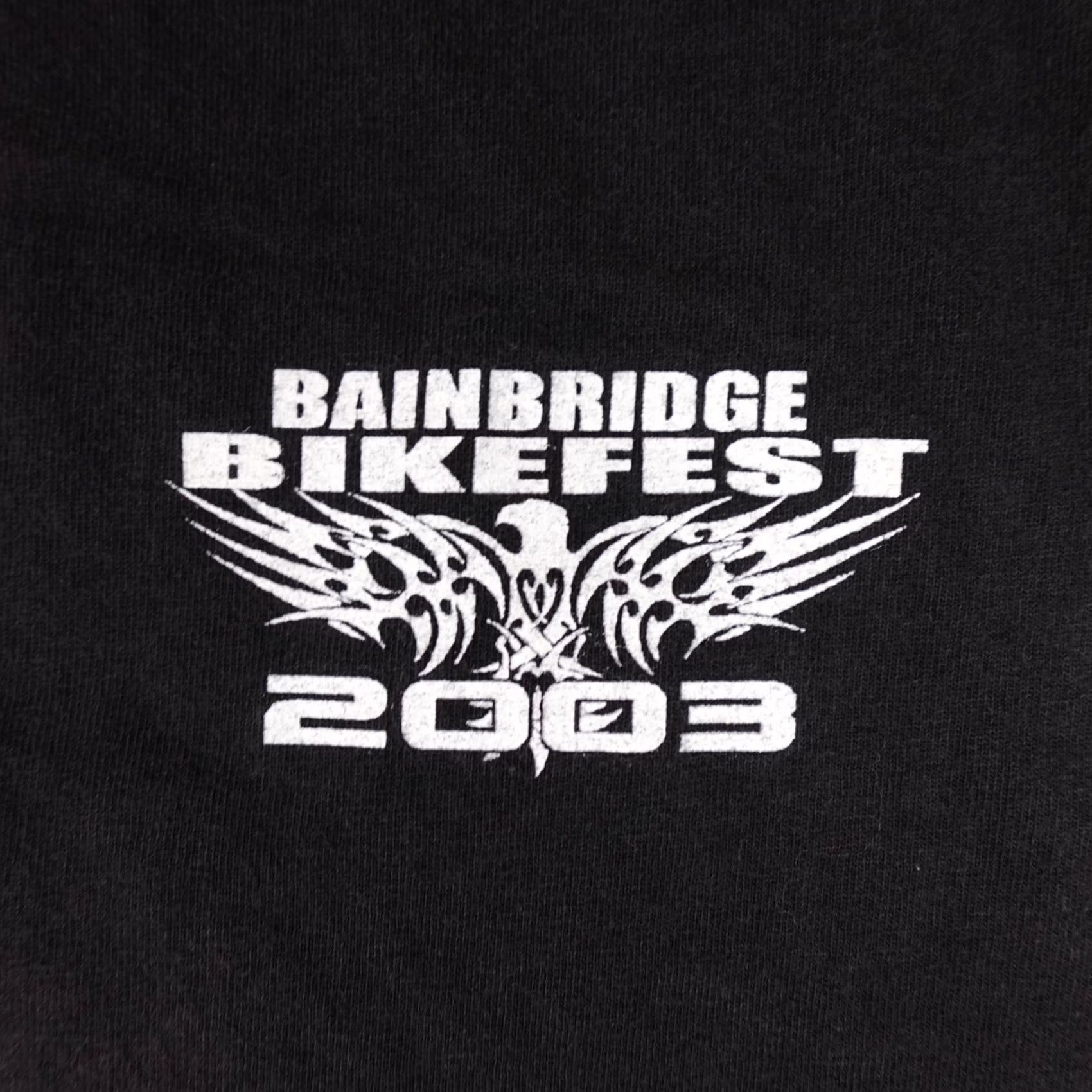 Hanes VINTAGE Hanes Tank Top Shirt Mens XL Black Sleeveless 2003 Eagle Biker Grunge USA Size US XL / EU 56 / 4 - 5 Thumbnail