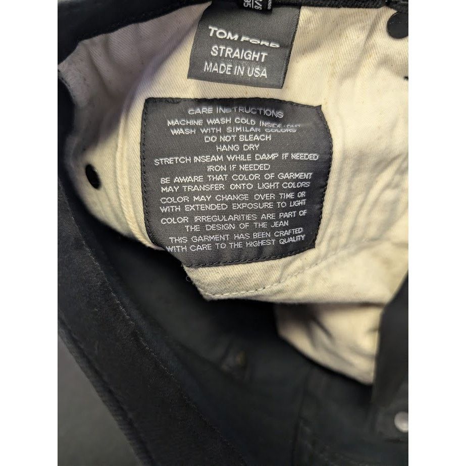 Tom Ford o1rshd1 Denim Jeans Pants in Black Size US 31 - 18 Thumbnail