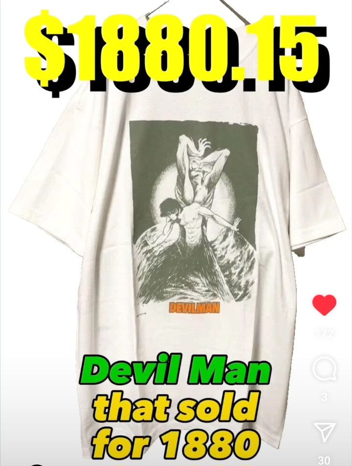 Anime × Vintage Rare vintage Cult anime Devilman tshirt deadstock Akira Eva Size US L / EU 52-54 / 3 - 6 Thumbnail