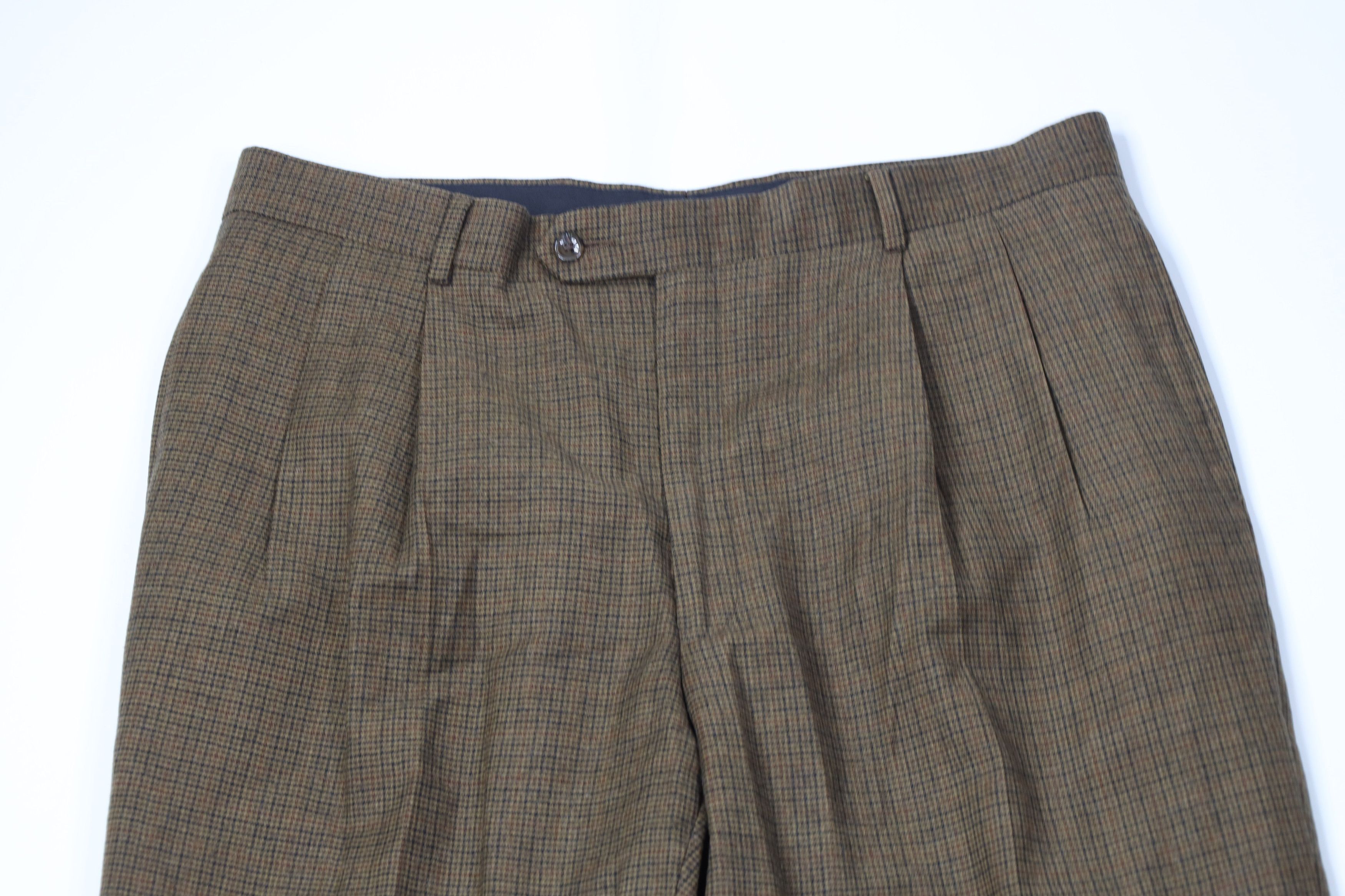 Vintage Vintage 90s Streetwear Plaid Wide Leg Chino Pants Size US 36 / EU 52 - 2 Thumbnail