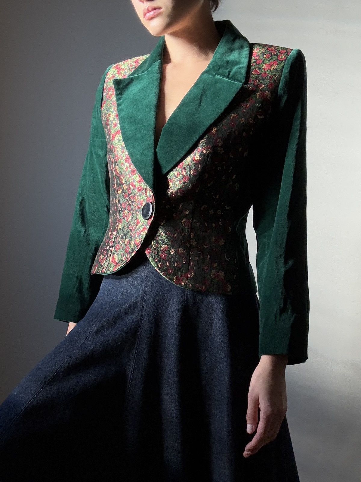 Yves Saint Laurent velvet blazer