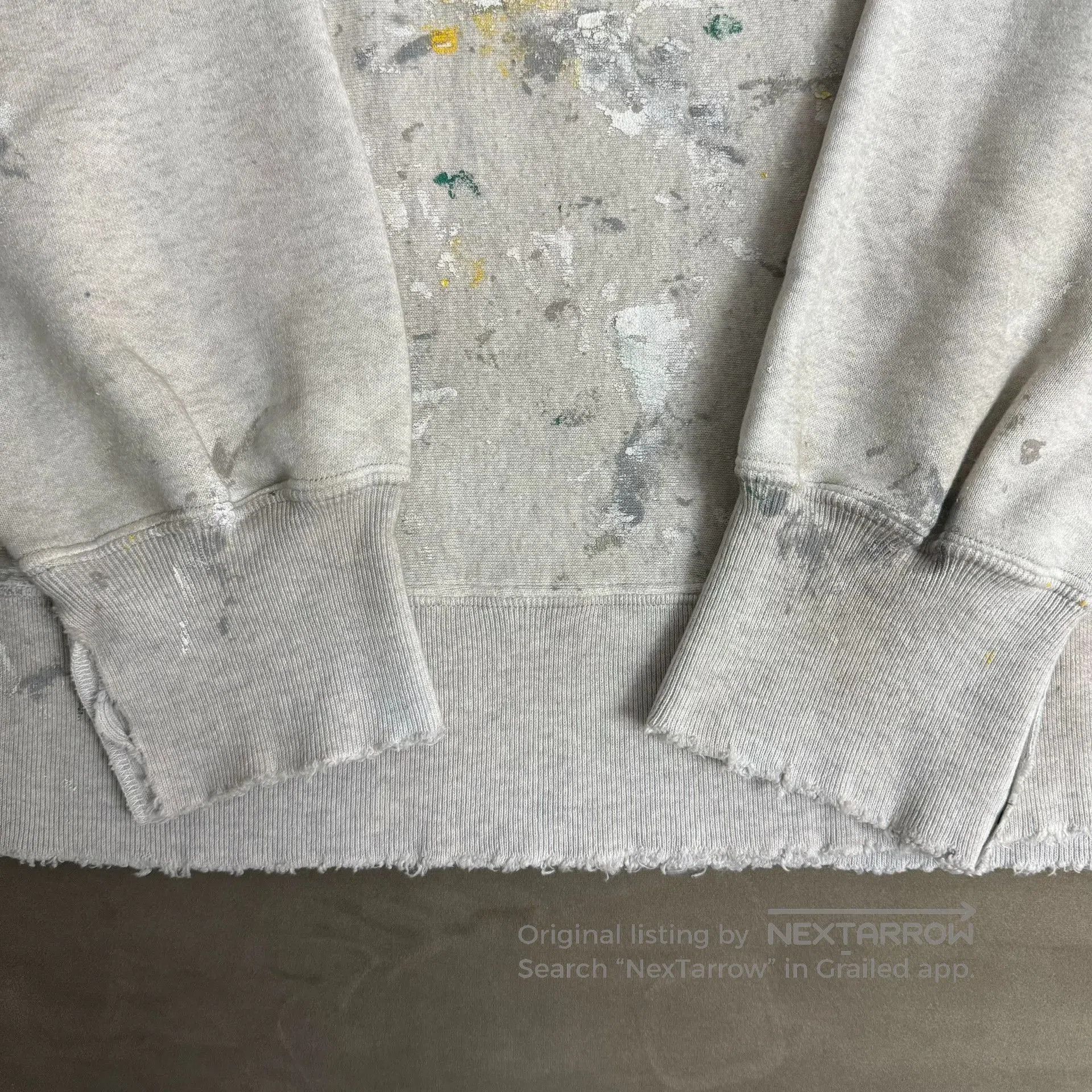 ANACHRONORM ANCELLM Hand Painting Sweat Shirt. Size US M / EU 48-50 / 2 - 6 Thumbnail