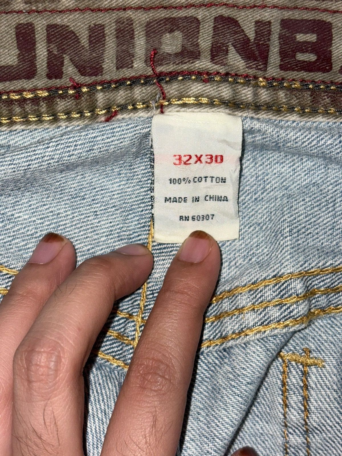 Edwin Vintage Japanese Brand Faded Wash Distress Flare Jeans Size US 34 / EU 50 - 5 Thumbnail