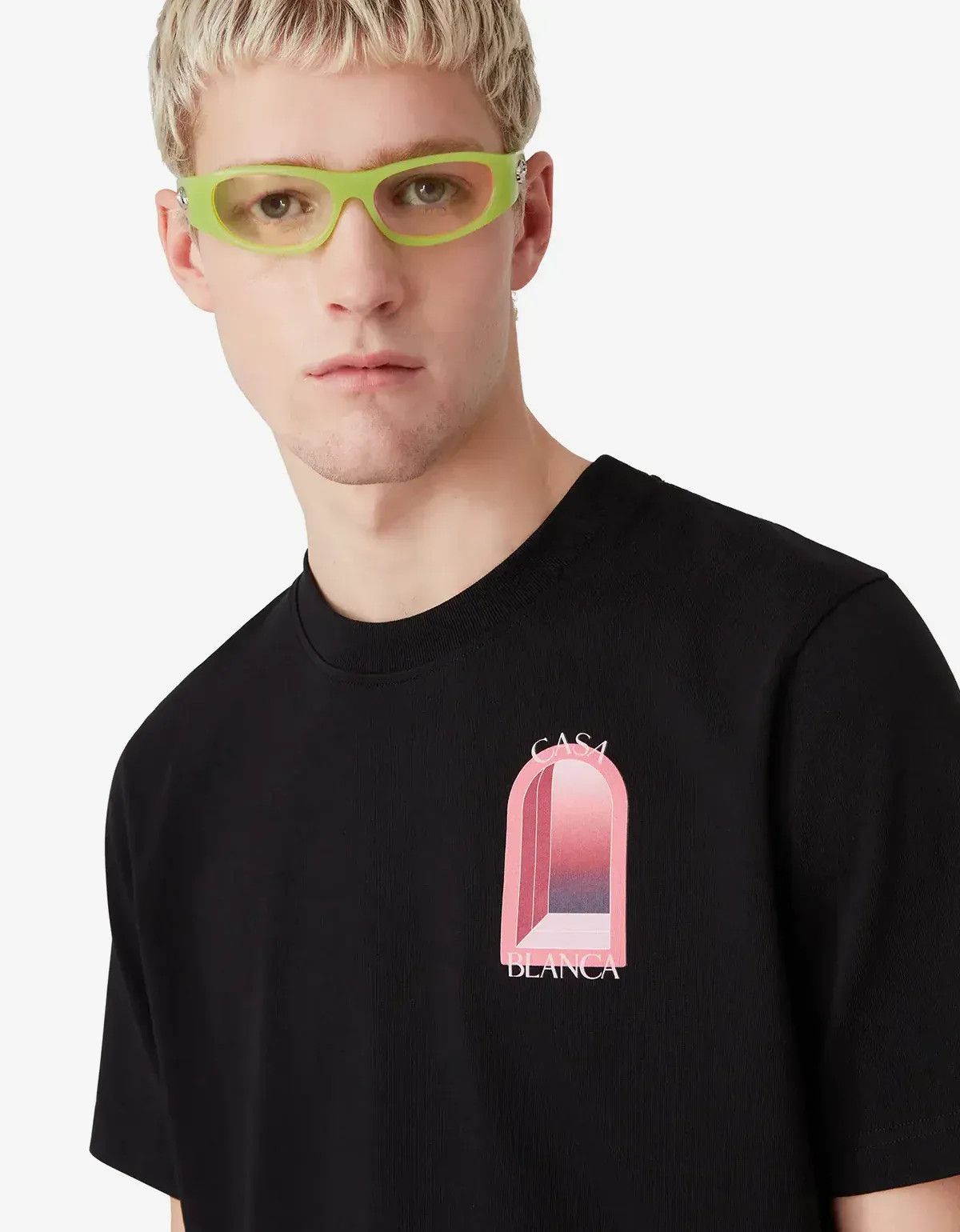 Casablanca Casablanca Black & Pink Arches T‑Shirt Size US L / EU 52-54 / 3 - 5 Thumbnail