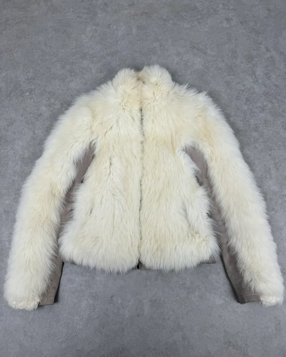Just Cavalli AW2006 Cavalli Beige Fur Suede Leather Jacket Size M / US 6-8 / IT 42-44 - 1 Thumbnail