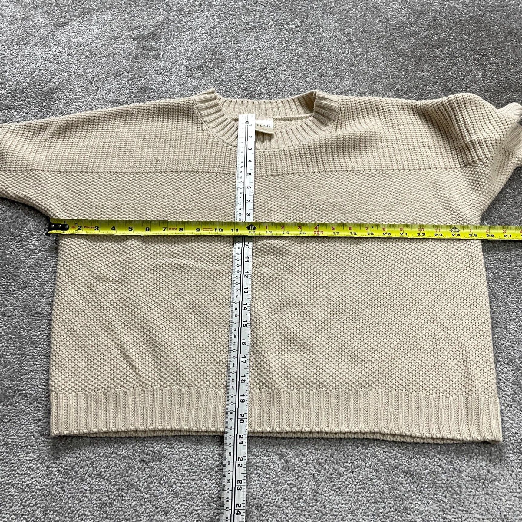 Blair VINTAGE Blair Waffle Knit Sweater Pullover Women's XL Short Sleeve Brown Casual Fall Summer Winter Size XL / US 12-14 / IT 48-50 - 6 Thumbnail