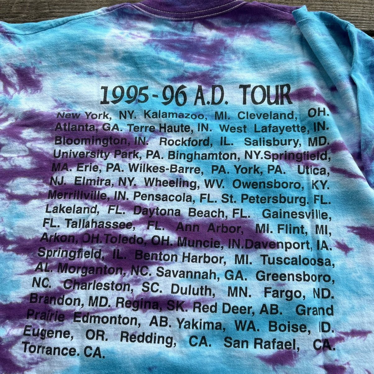 Vintage Vintage 1995/96 Jesus Christian AD Tour Tie Dye T Shirt Size US XL / EU 56 / 4 - 4 Thumbnail