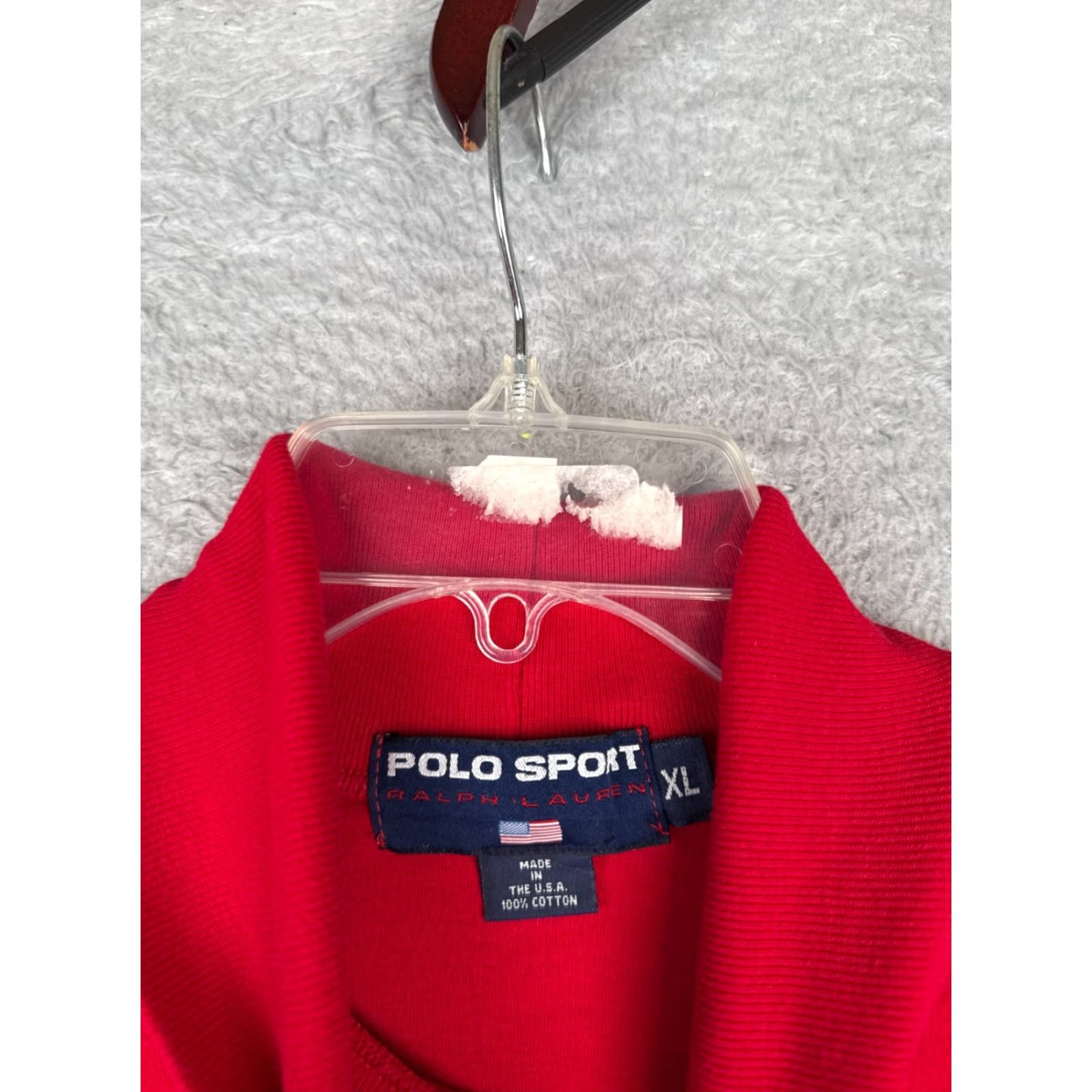 Vintage VINTAGE Polo Sport Ralph Lauren Shirt Men XL Red Turtleneck Long Sleeve Cotton Knit Embroidered Logo 1990s Designer Sports Classic All Seasons Mens Size US XL / EU 56 / 4 - 7 Thumbnail