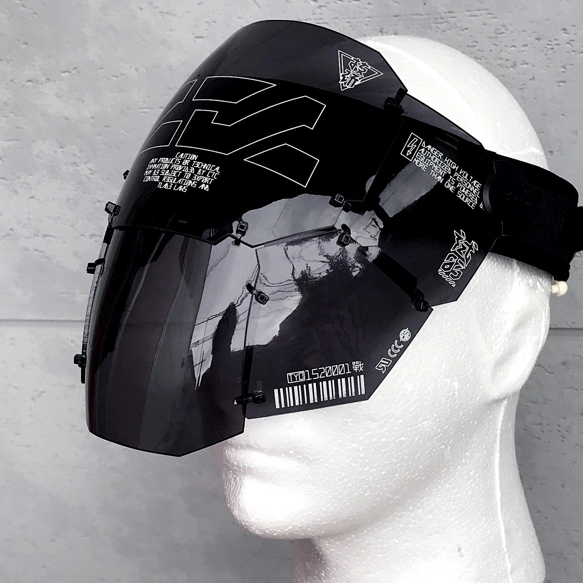Japanese Brand Cyberpunk Face Shield Unit by CTCtyo (中央町戦術工芸) Size ONE SIZE - 15 Thumbnail