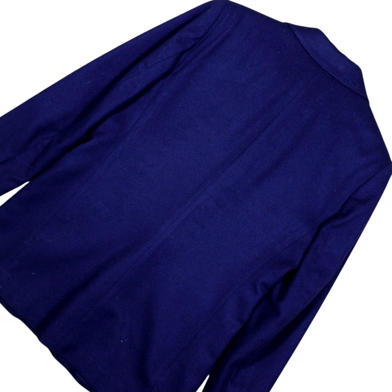 Lands' End VINTAGE Lands End Womens Blazer Jacket Blue Wool Blend PXL Business Workwear Size XL / US 12-14 / IT 48-50 - 4 Thumbnail