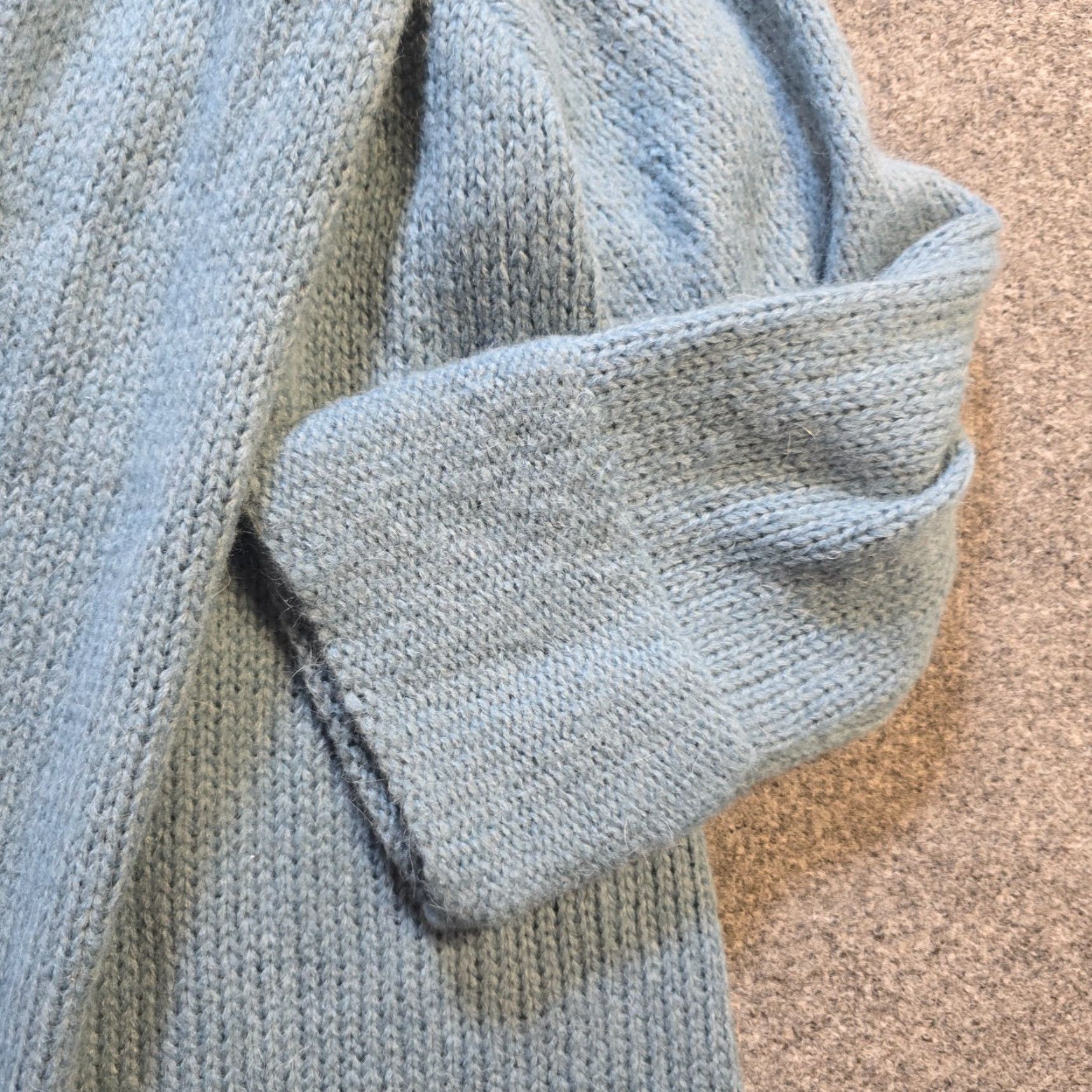 Soft Surroundings Soft Surroundings Sweater Cardigan Womens Petite Medium Blue Alpaca Wool Knit Long Sleeve Casual Vintage Not Applicable Size M / US 6-8 / IT 42-44 - 4 Thumbnail