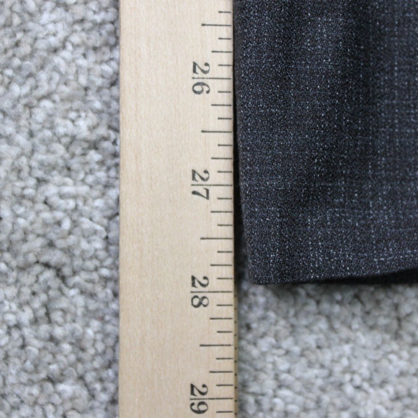 Ted Baker Ted Baker London Pants Mens 36R Gray Solid Wool Flat Front Straight Back Pocket Dress Pants Size US 36 / EU 52 - 4 Thumbnail