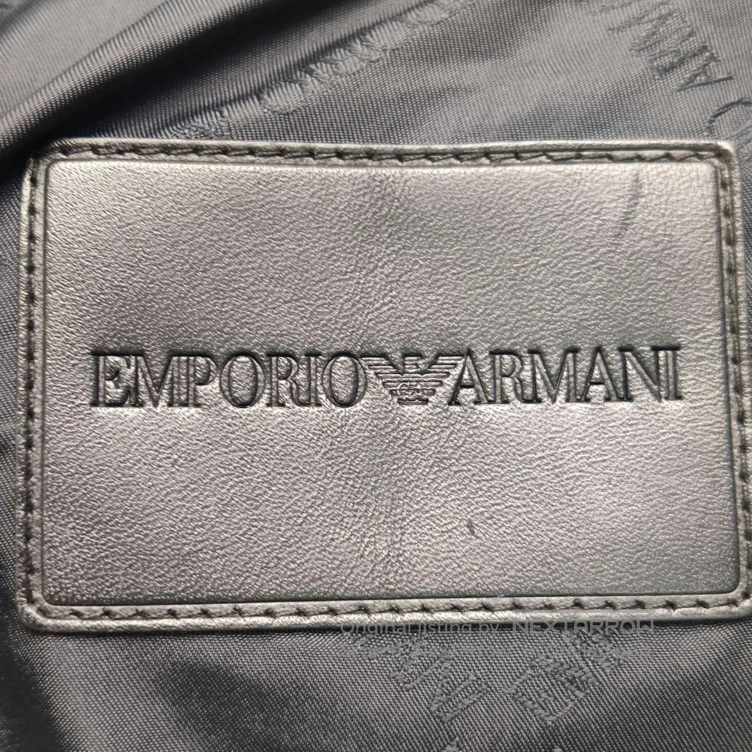 Emporio Armani Emporio Armani Black Hooded Sheepskin Leather Jacket M. Size US M / EU 48-50 / 2 - 2 Thumbnail