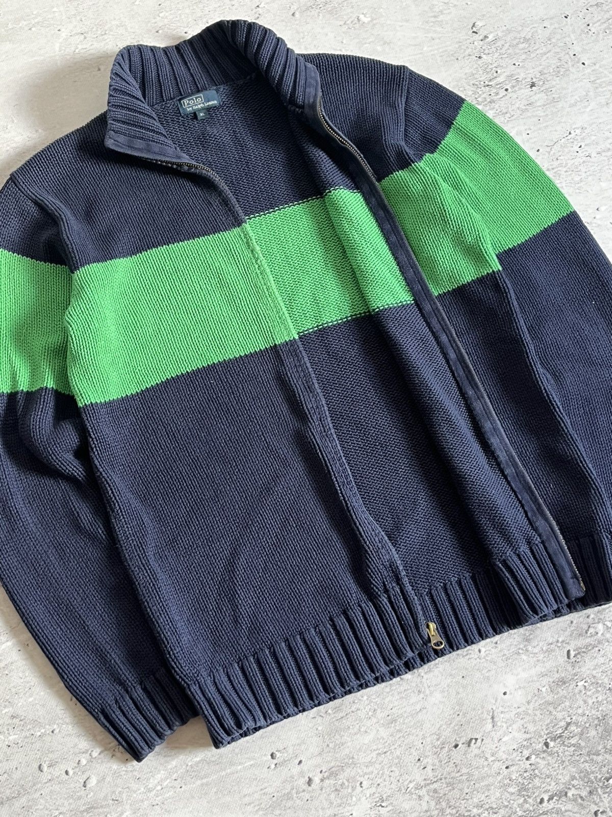 Polo Ralph Lauren Polo Ralph Lauren Knitwear Cardigan Zip Up Sweatshirt Size US XL / EU 56 / 4 - 6 Thumbnail