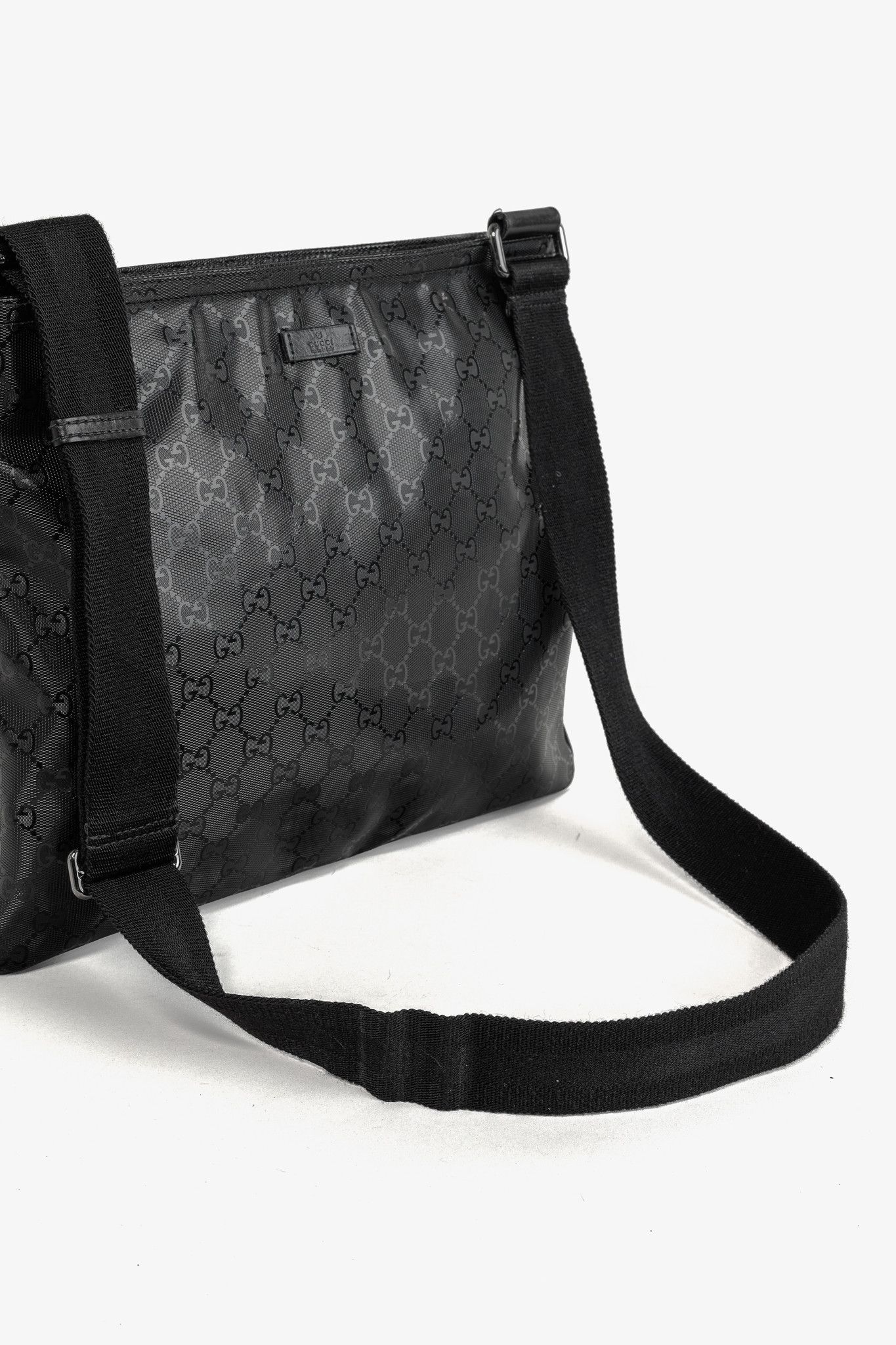 Gucci Gucci Black GG Imprime Coated Canvas Messenger Bag Size ONE SIZE - 6 Thumbnail