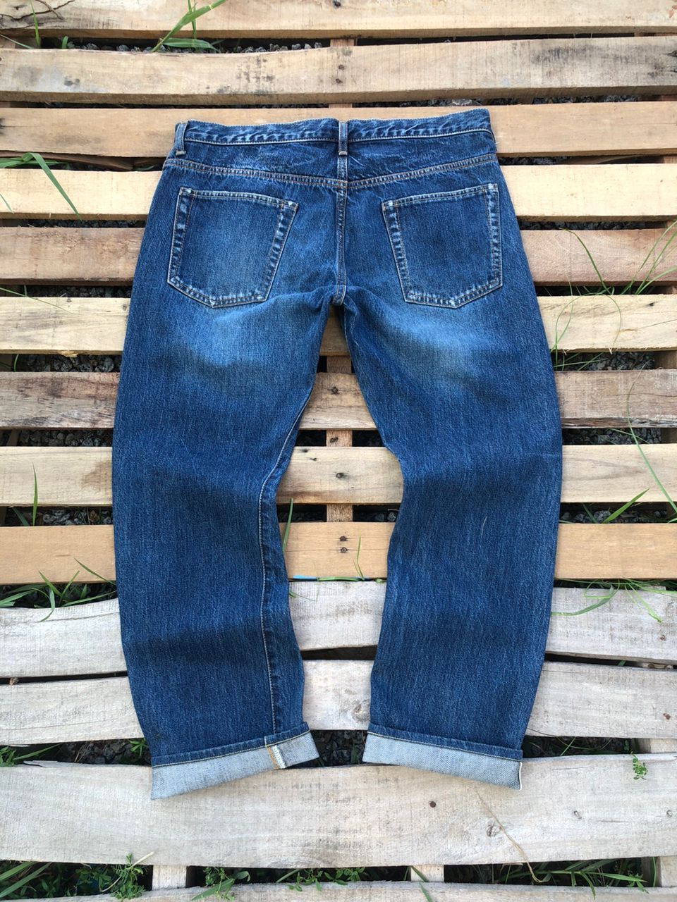 Ships Jet Blue Vintage Ships Jet Blue Selvedge Denim Jeans Size US 34 / EU 50 - 2 Thumbnail