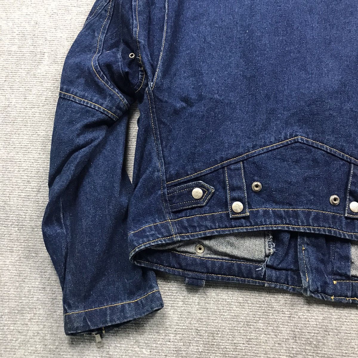Designer × Japanese Brand 🔥DOUBLE COLLAR DENIM GEMBONY DENIM JACKET Size US M / EU 48-50 / 2 - 11 Thumbnail