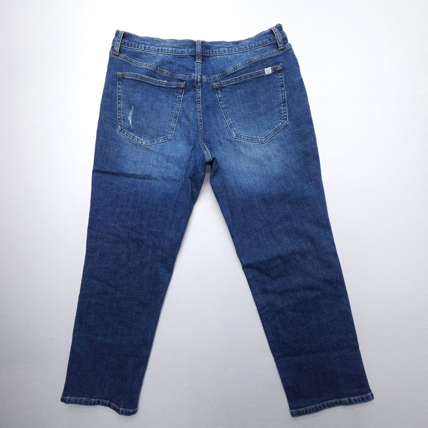 Olive Oliver Logan Jeans 32 Ludlow Relaxed Denim Button Fly Mid Rise Dark Blue Women's Jeans Size 24" / US 00 / IT 34 - 2 Thumbnail