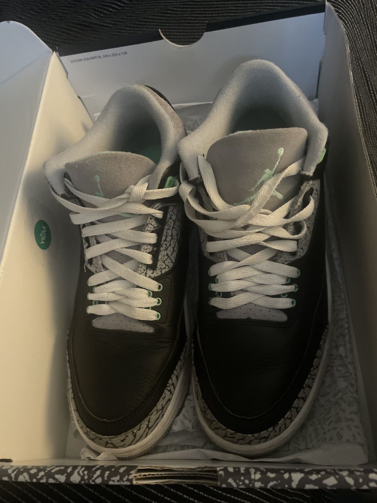 Jordan Brand Jordan 3 Retro Black/White Size US 8.5 / EU 41-42 - 1 Thumbnail