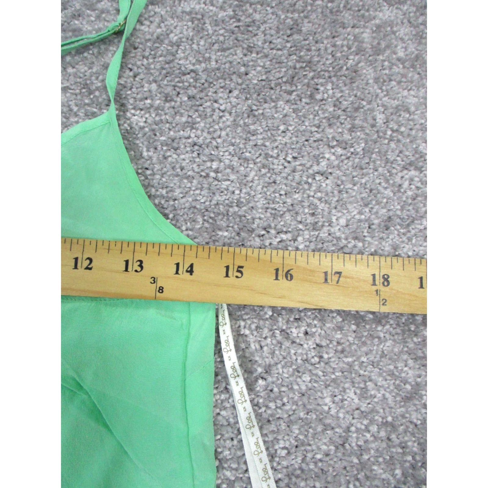 Lilly Pulitzer VINTAGE Lilly Pulitzer Tank Top Womens XS Green Silk Size XS / US 0-2 / IT 36-38 - 7 Thumbnail